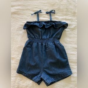 Mud Pie Toddler Denim Romper 2T